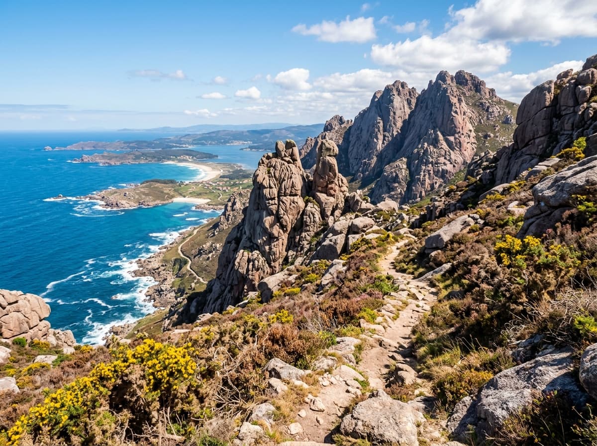 El mítico monte de granito rosa con vistas panorámicas sobre todo el Atlántico
